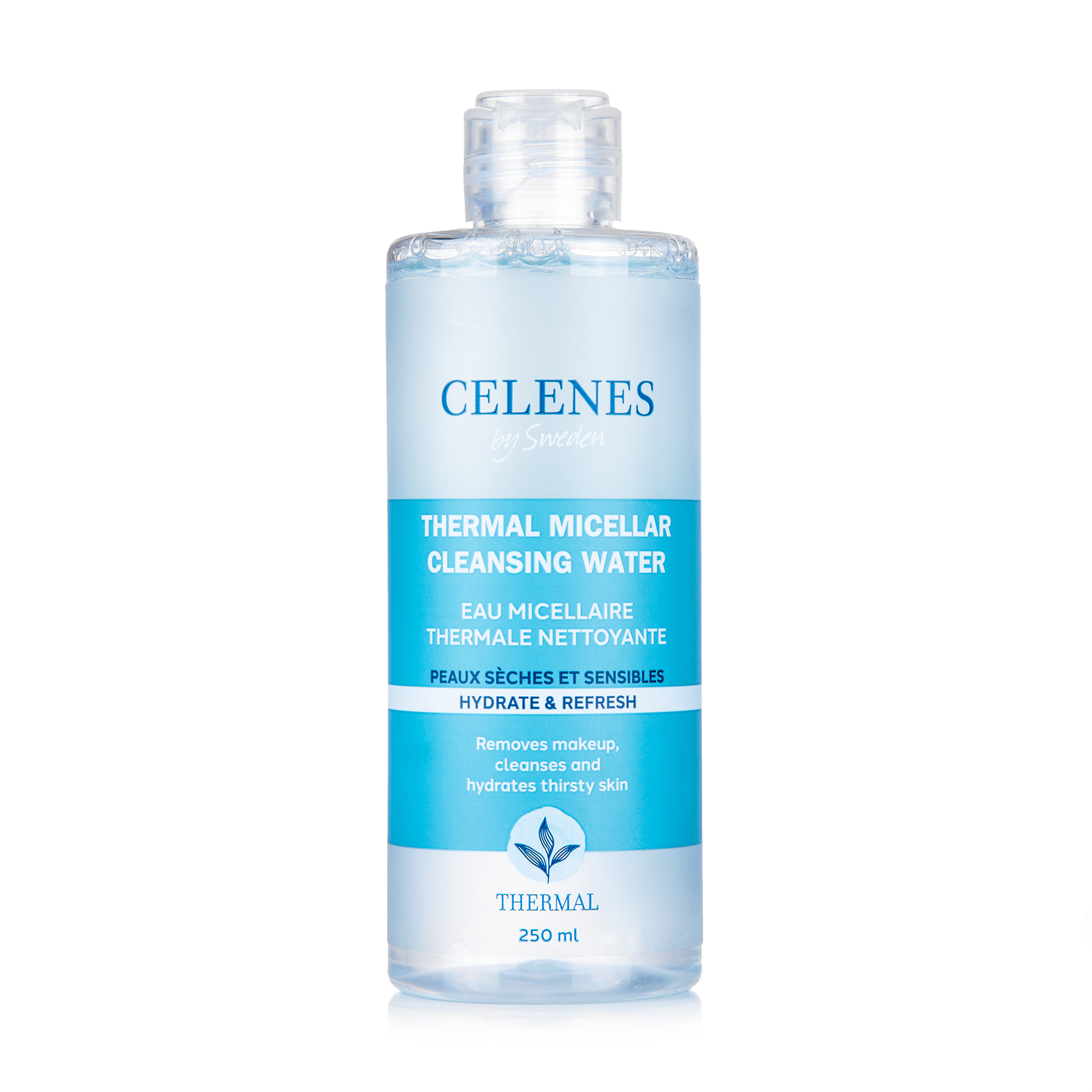 Термальна міцелярна вода Celenes Thermal Micellar Cleansing Water для сухої та чутливої шкіри, 250 мл